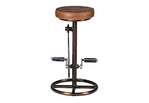 brown casual counter height stools   