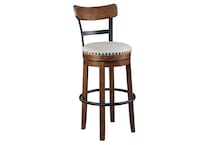 brown casual counter height stools   