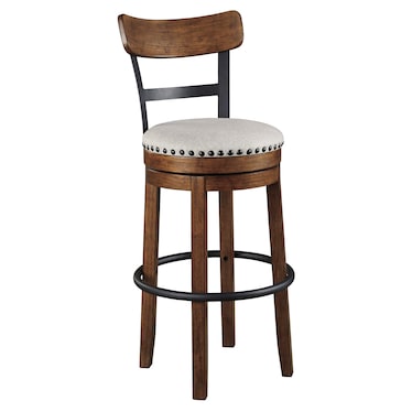 Cooper Brown Swivel Barstool