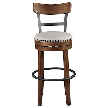 Cooper Brown Swivel Barstool