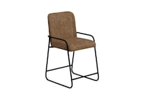 brown casual counter height stools   