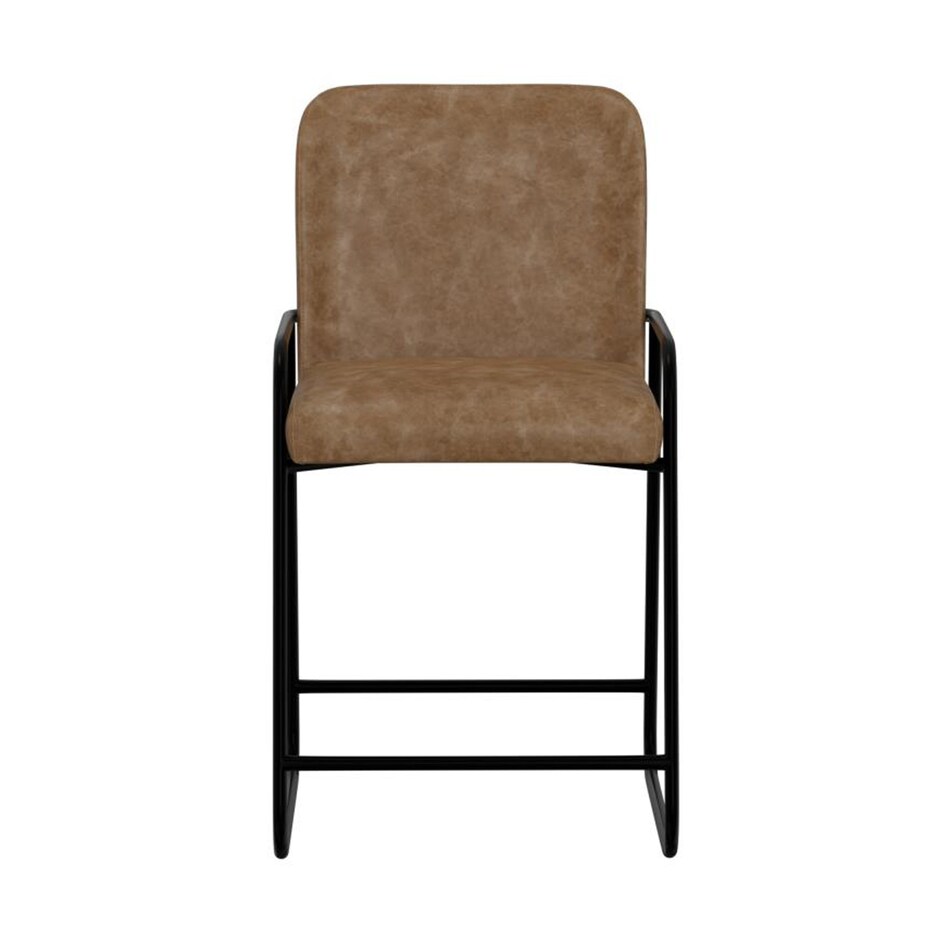 brown casual counter height stools   