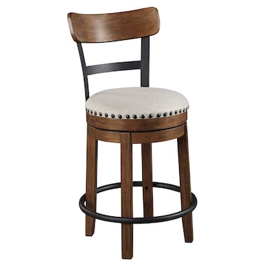 Cooper Brown Swivel Counter Stool