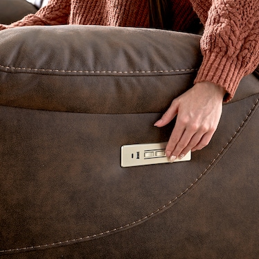 Hanson Dual Power Reclining Loveseat