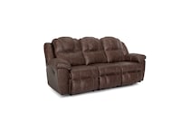 brown casual transitional recl sofa   