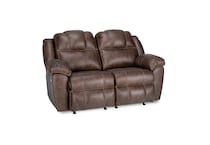 brown casual transitional recl sofa   