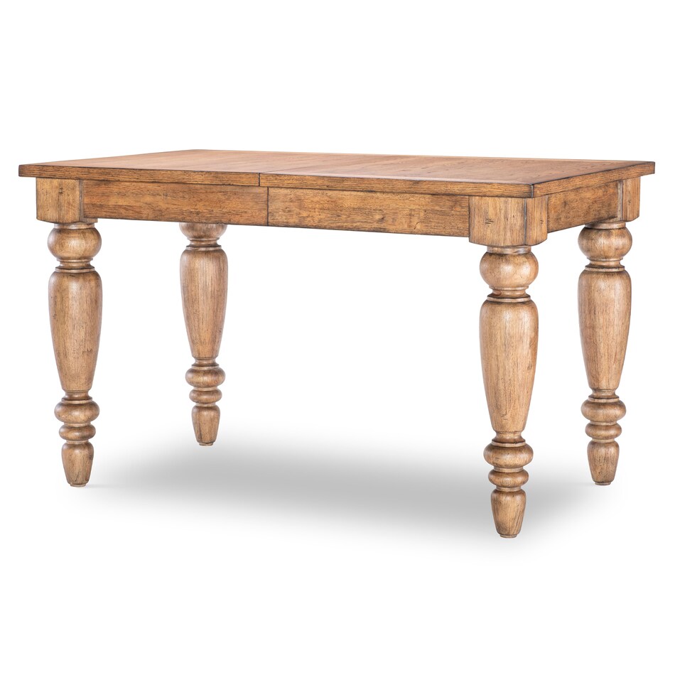 brown country formal dining room   