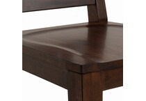 brown country formal dining room   