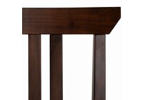 brown country formal dining room   