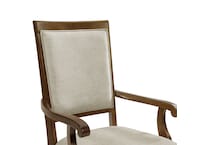 brown country formal dining room   