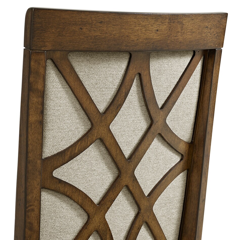 brown country formal dining room   