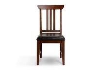 brown country formal dining room   