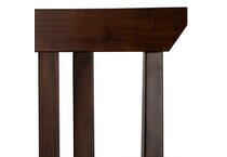 brown country formal dining room   