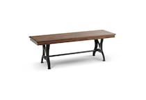 brown country formal dining room   