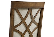 brown country formal dining room   