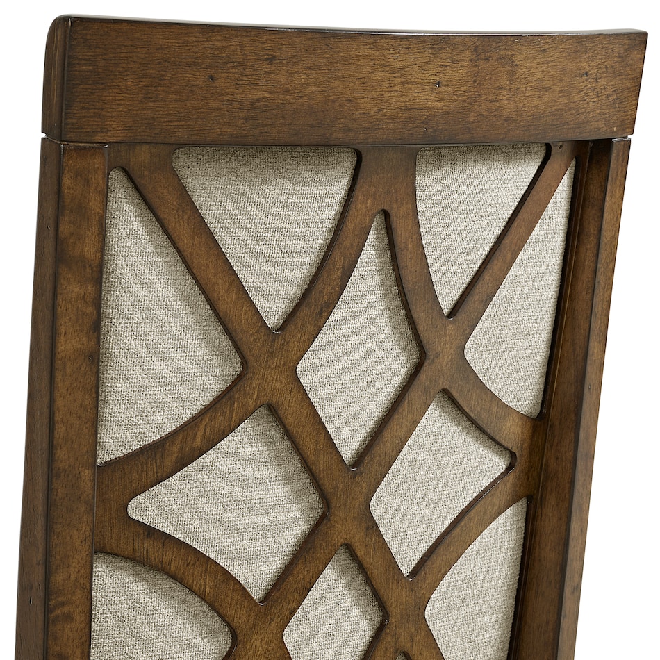 brown country formal dining room   