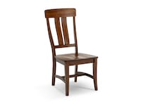 brown country formal dining room   