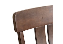 brown country formal dining room   