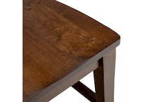 brown country formal dining room   