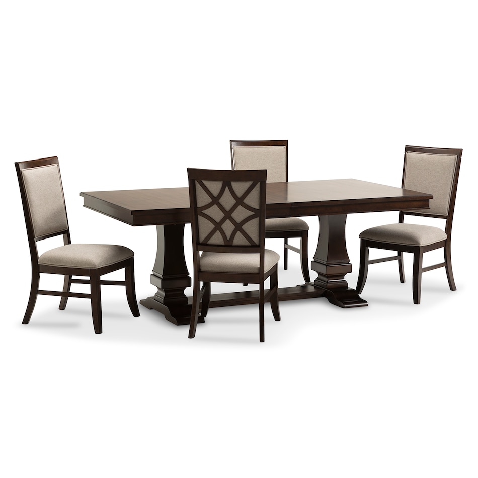 brown country formal dining room ep  