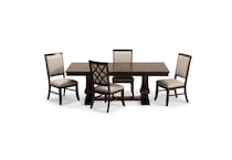 brown country formal dining room ep  