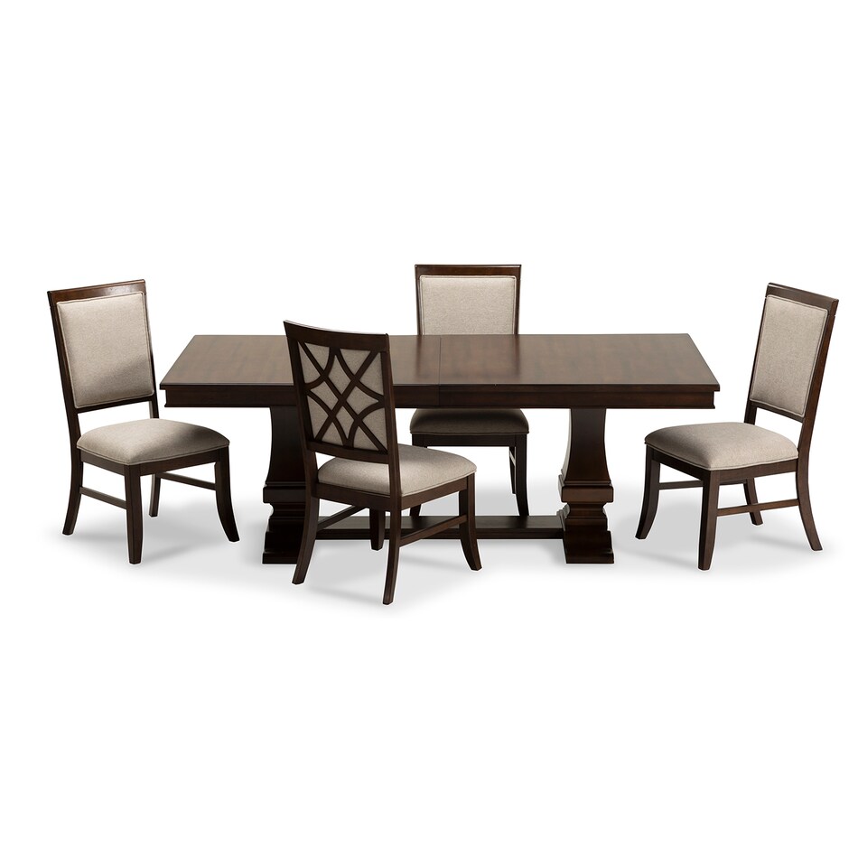 brown country formal dining room ep  