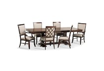 brown country formal dining room ep  