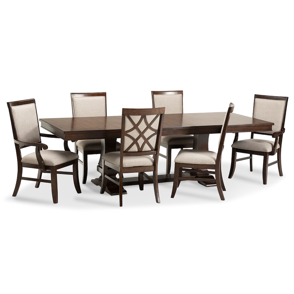 brown country formal dining room ep  