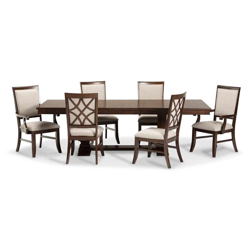 brown country formal dining room ep  