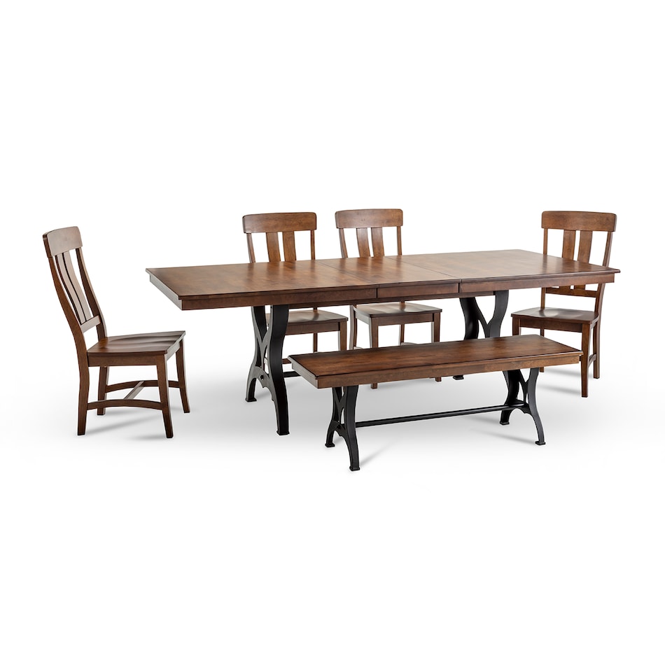 brown country formal dining room ip  