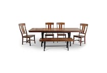 brown country formal dining room ip  