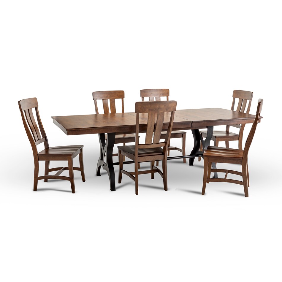 brown country formal dining room ip  
