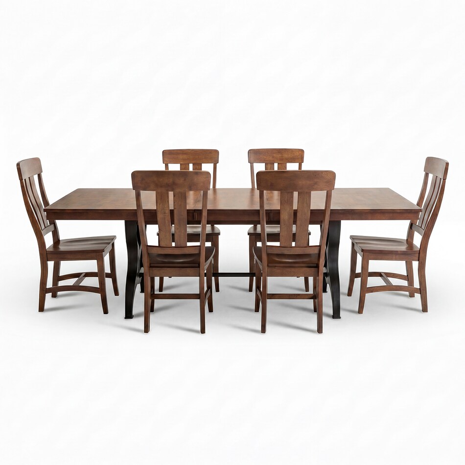 brown country formal dining room ip  