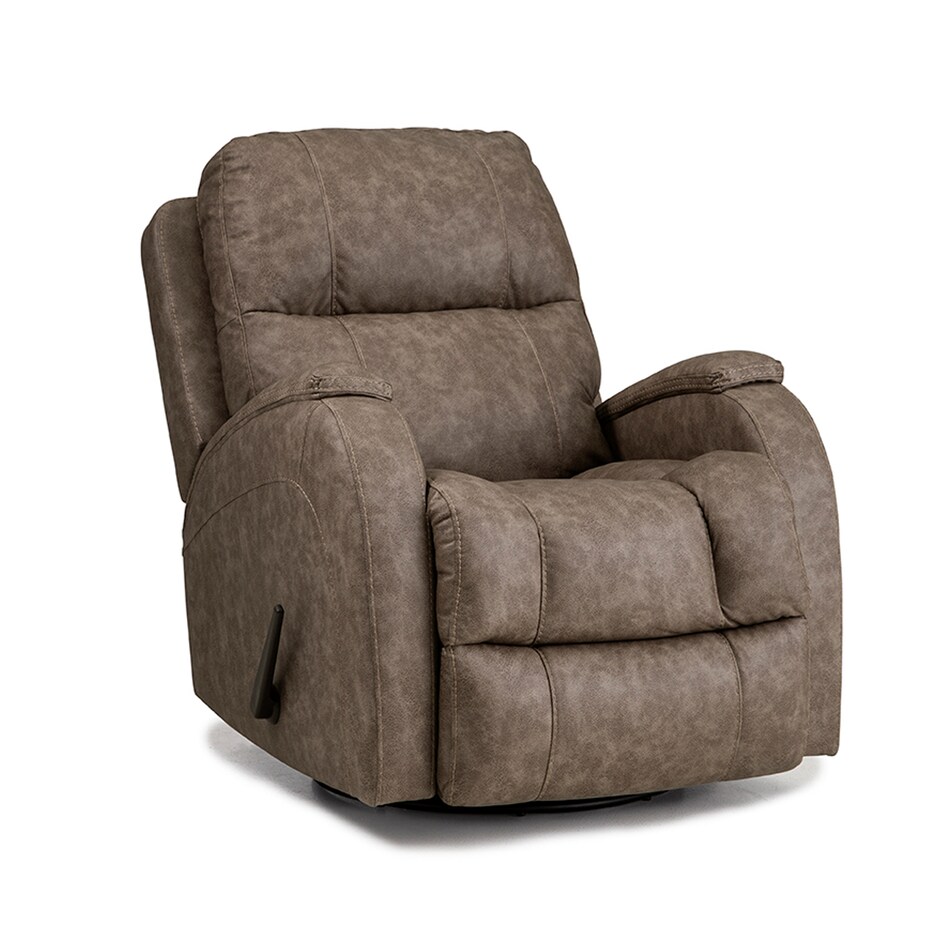 brown glider recliner   