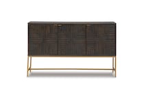 brown gold finish console   