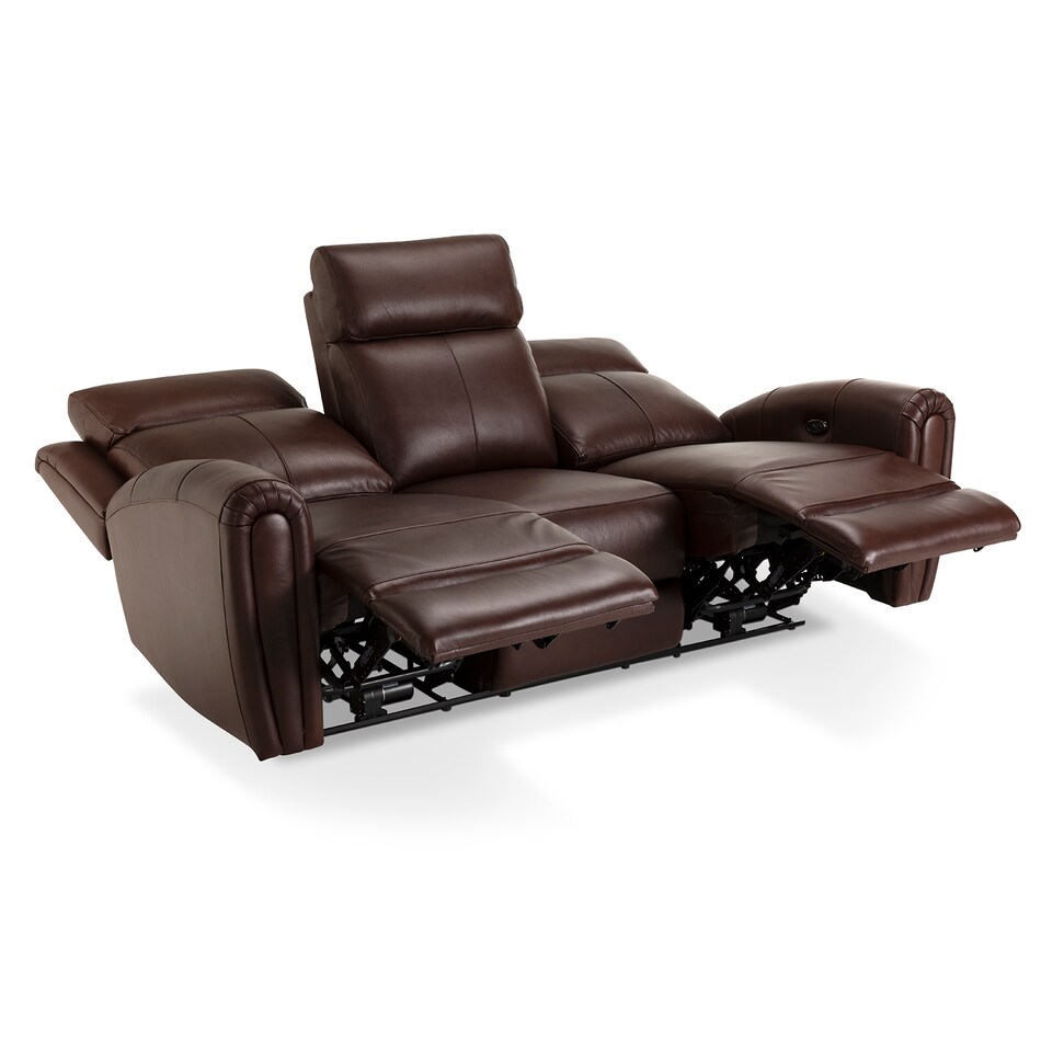 brown leathermatch sofa   