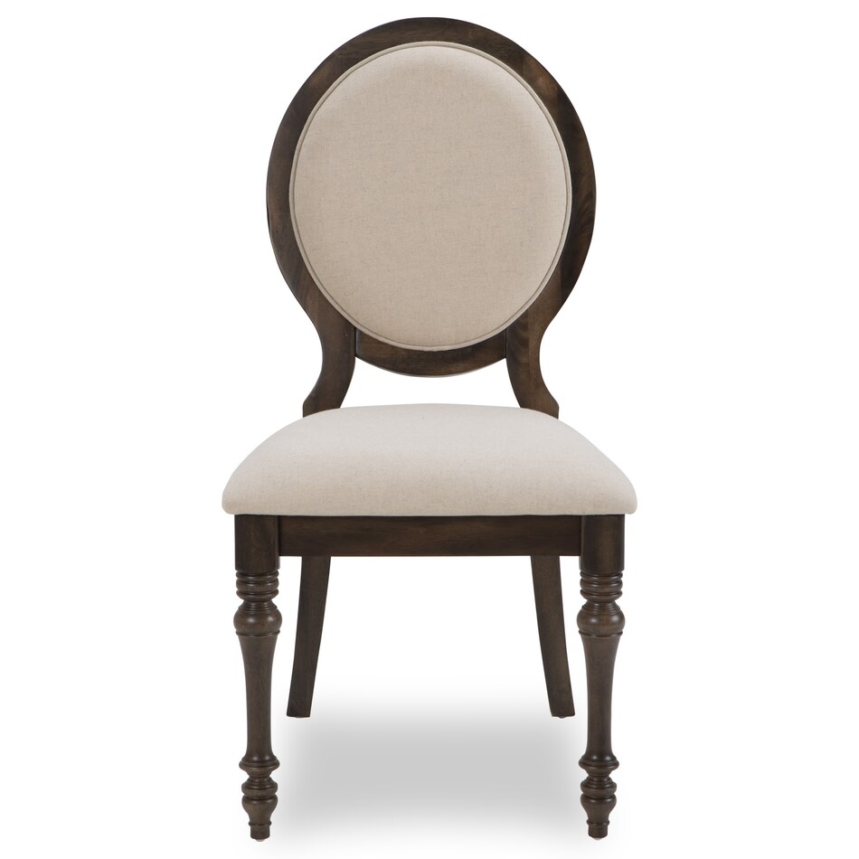 brown oatmeal traditional formal dining room   