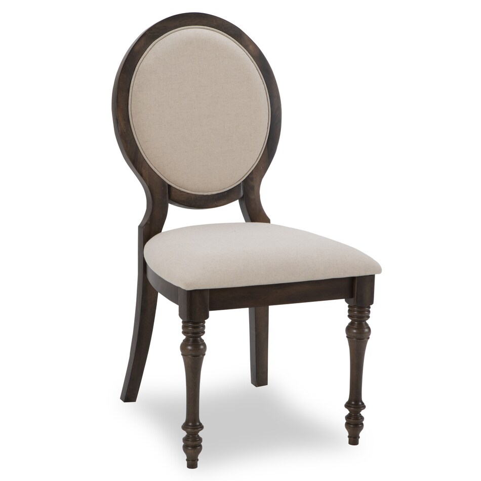 brown oatmeal traditional formal dining room   