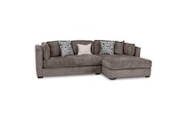 brown sectional stationary ppc  