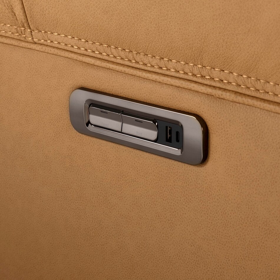 brown sectional w recliner vpc  