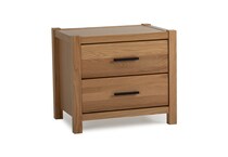 brown solid wood bedroom   