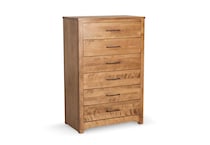 brown solid wood bedroom   
