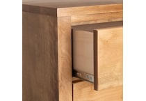 brown solid wood bedroom   