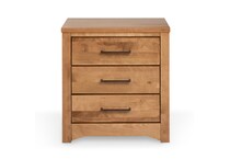 brown solid wood bedroom   