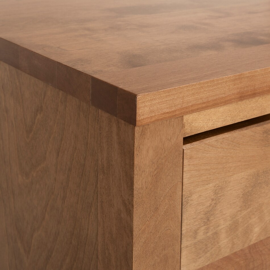 brown solid wood bedroom   