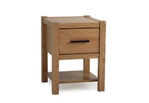 brown solid wood bedroom   