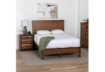 brown solid wood bedroom dqn  