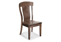 brown solid wood dining   