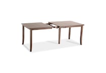 brown solid wood dining dtl  
