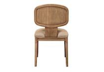 brown traditional formal dining room   